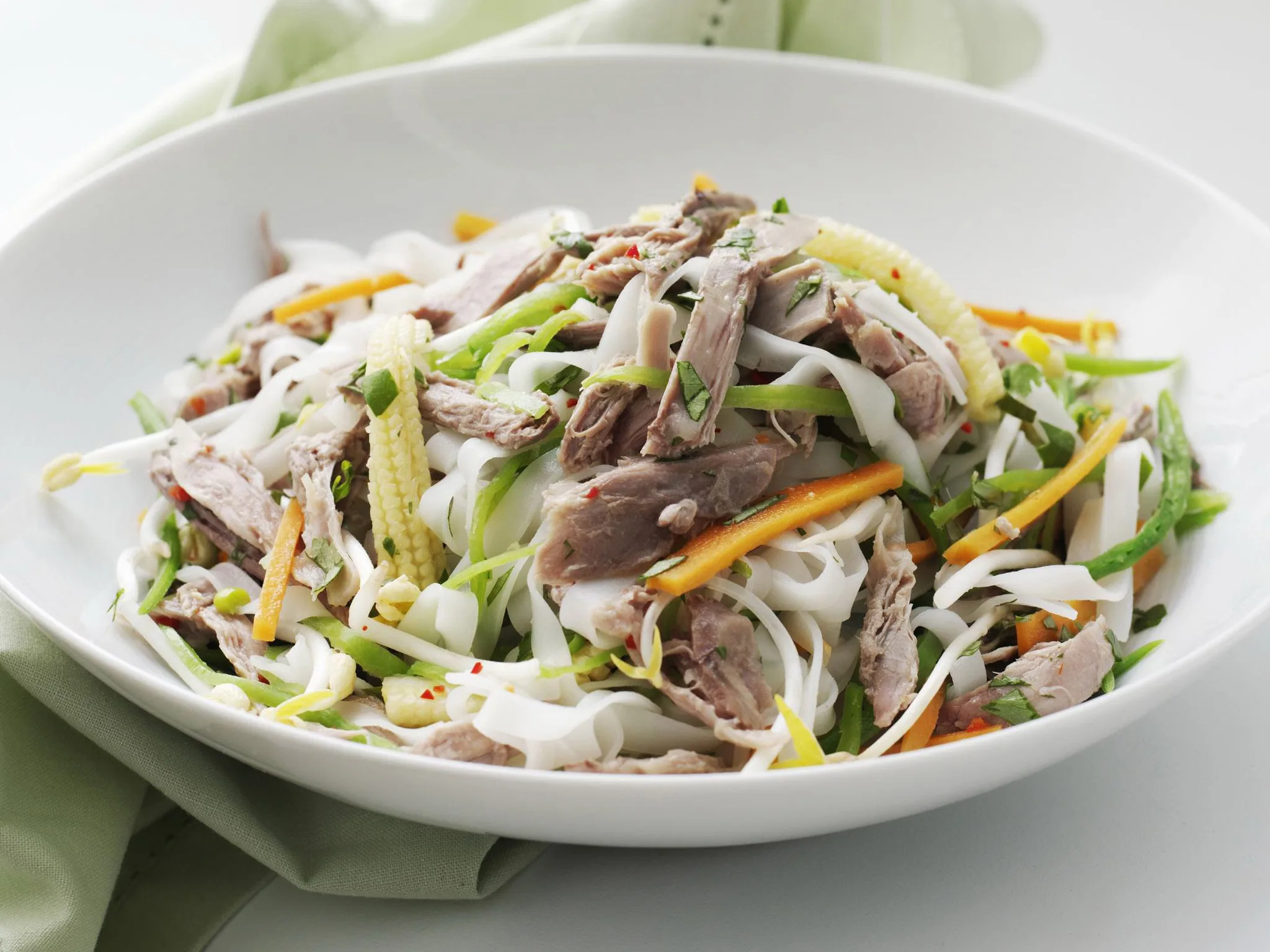 duck and noodle salad