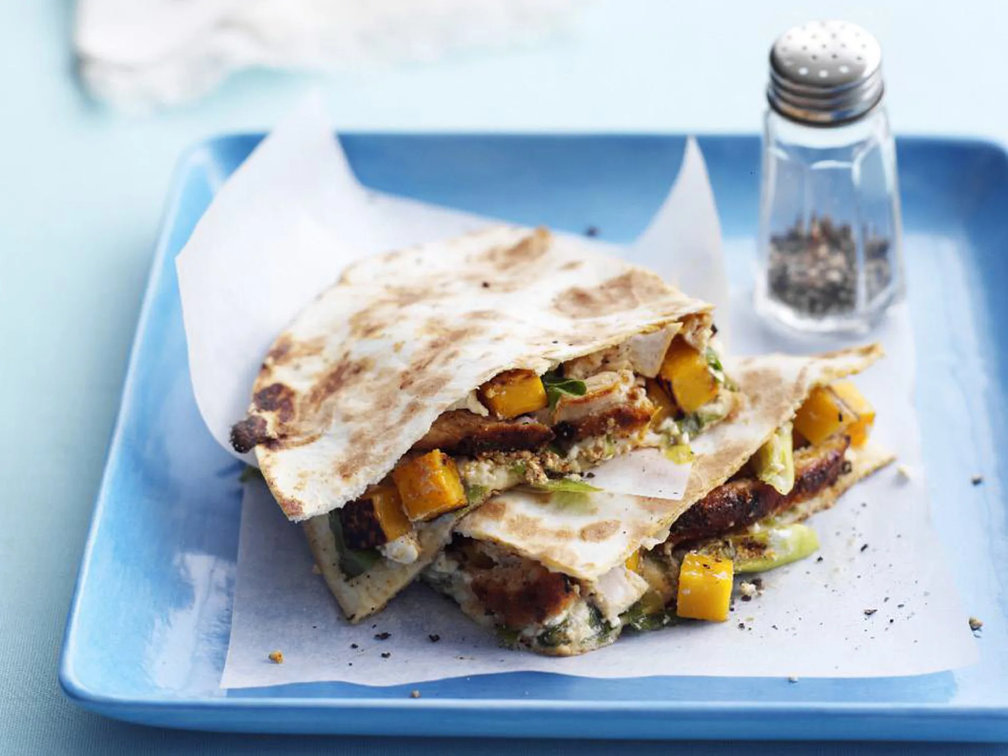 chicken and pumpkin tortilla