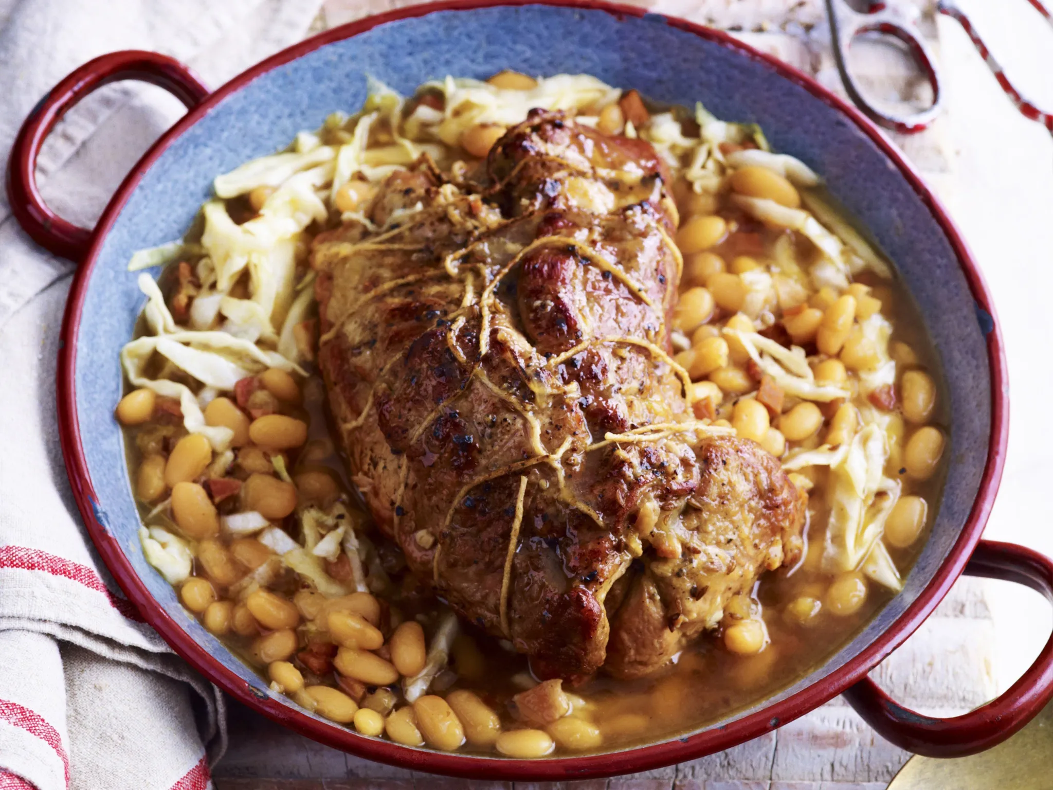 PORK WITH BEANS AND BEER