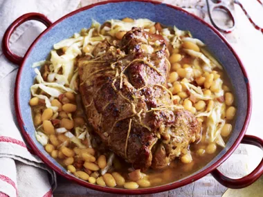 PORK WITH BEANS AND BEER