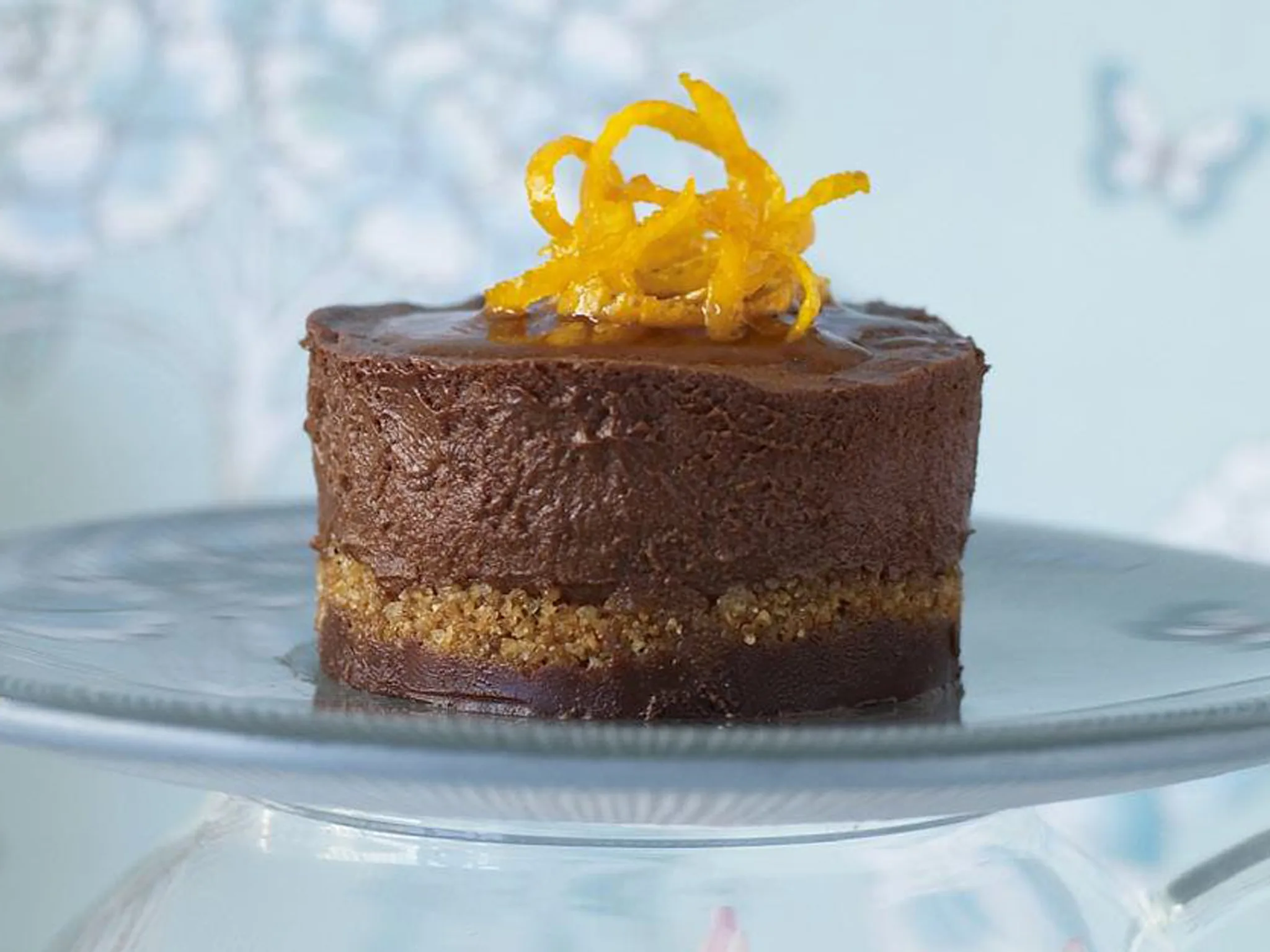 cardamom orange mousse cakes