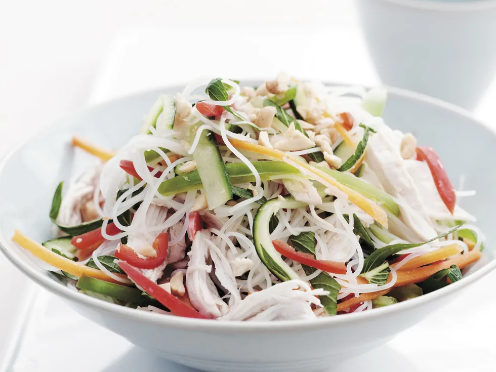 Shredded chicken salad