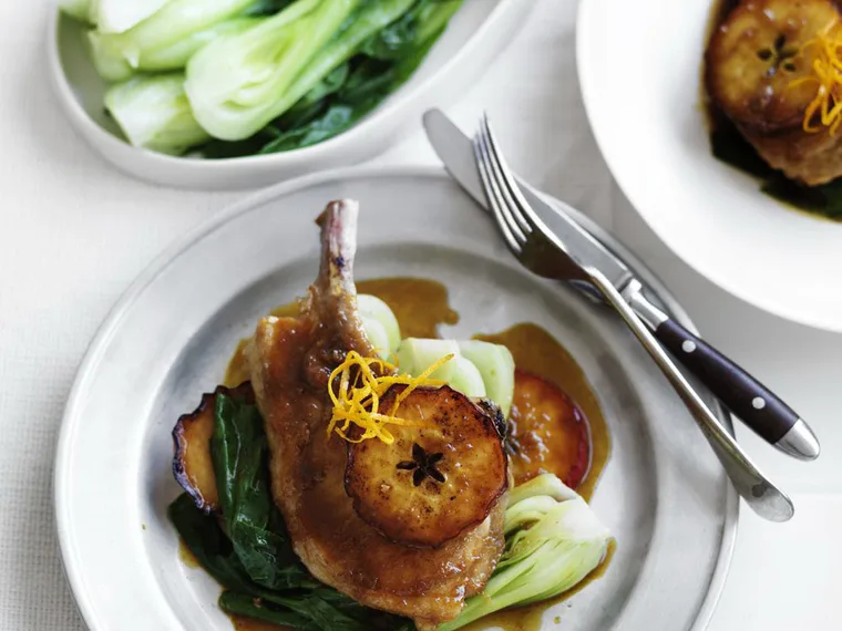 SWEET & STICKY GINGER PORK CUTLETS