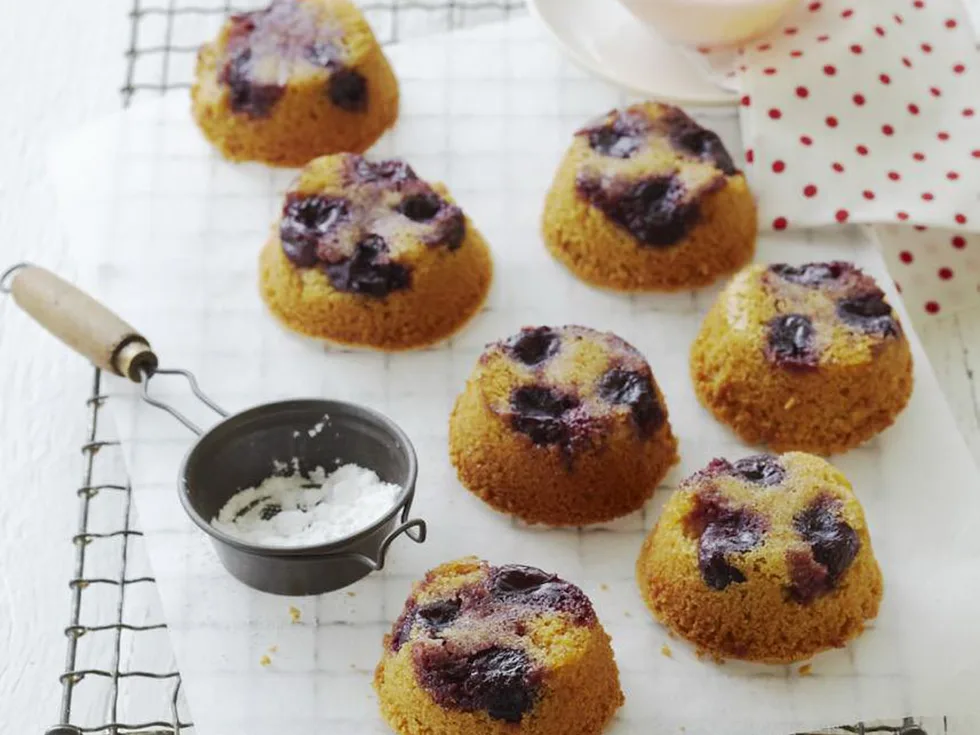 cherry upside-down cakes