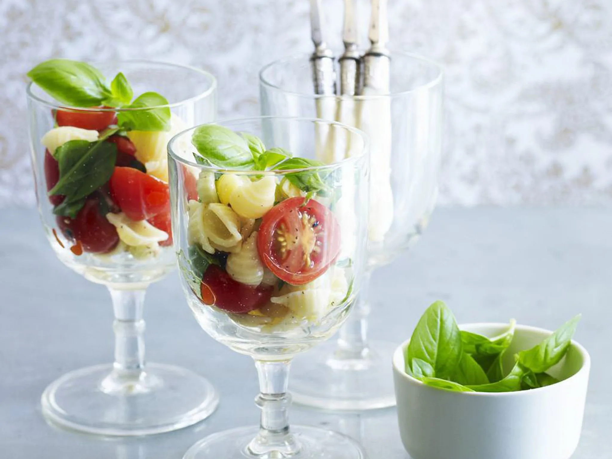 TOMATO, and PastaBASIL Salad