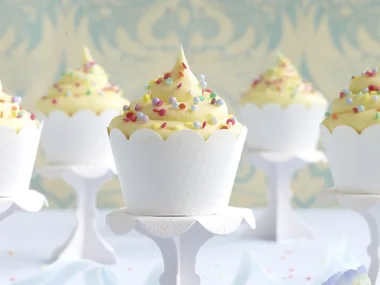 Sugar confetti cupcakes
