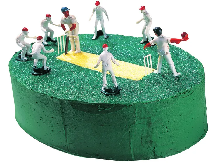 Cricket Pitch Cake.