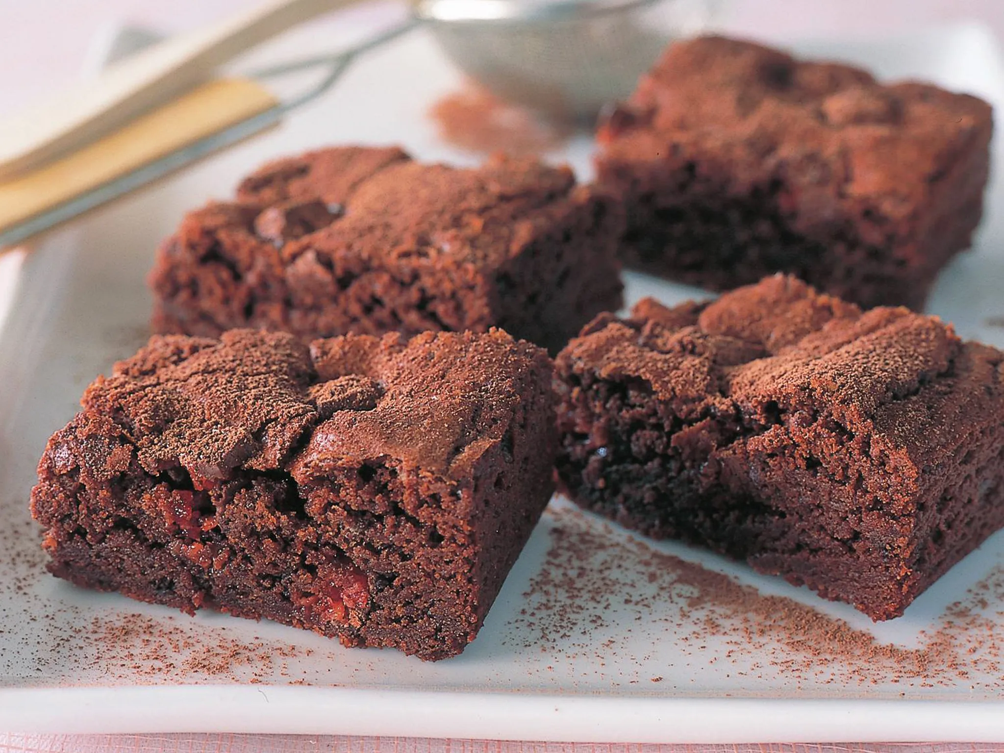 cherry coconut brownies