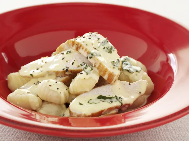 creamy herb and garlic chicken with gnocchi