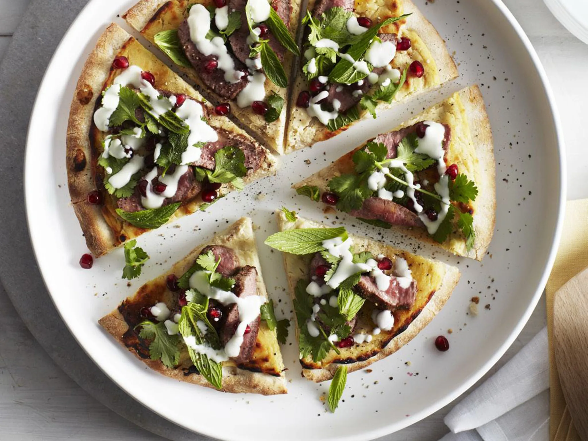 LAMB & POMEGRANATE PIZZA