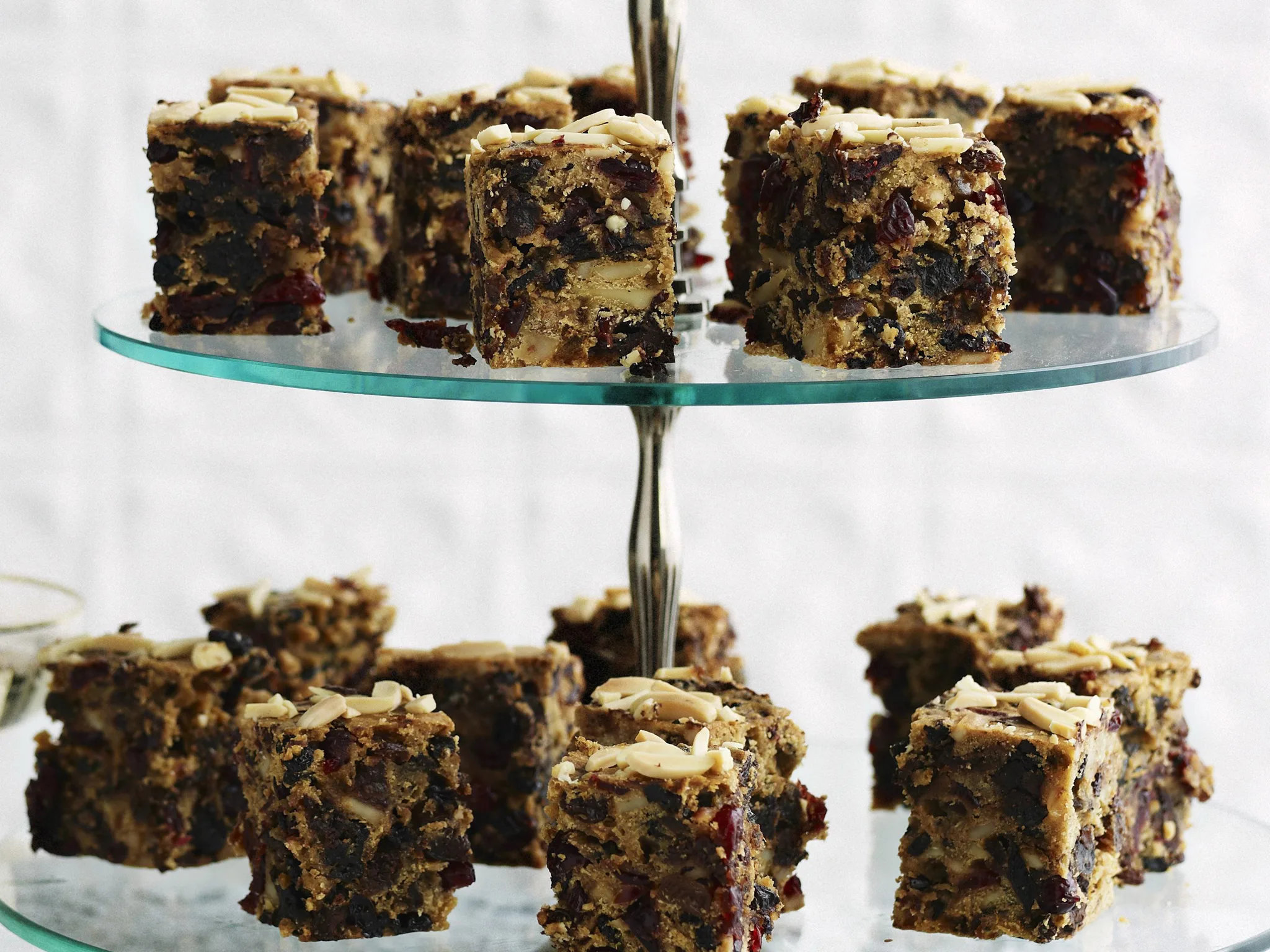 chocolate and cranberry spiced fruit cake