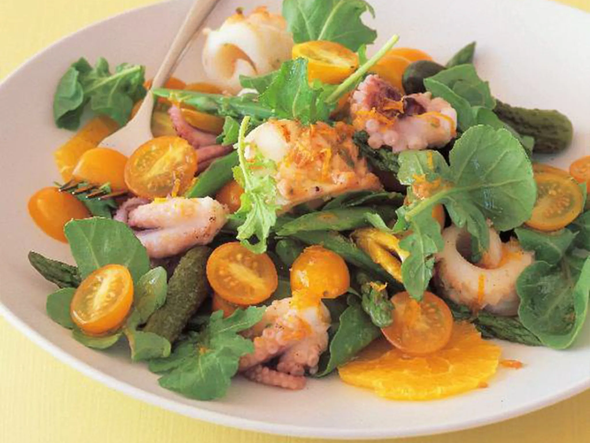 barbecued squid and octopus salad