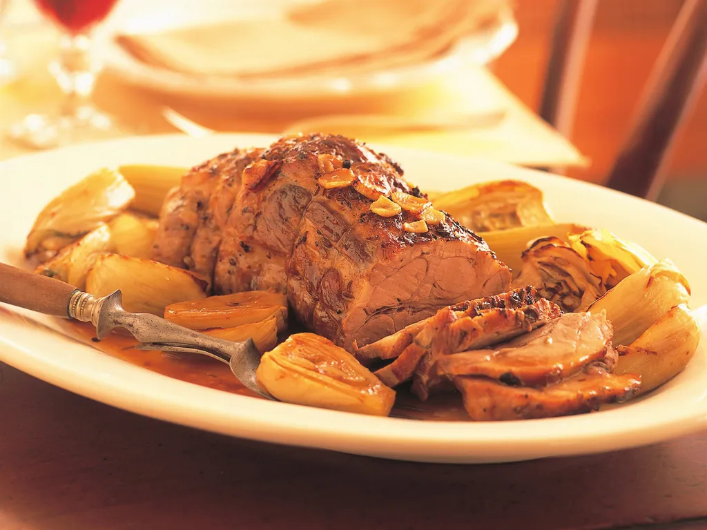 SLOW-ROASTED PORK WITH FENNEL