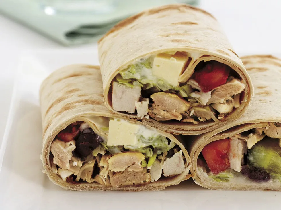 Chicken lavash rolls