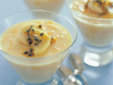 yogurt and mango jelly