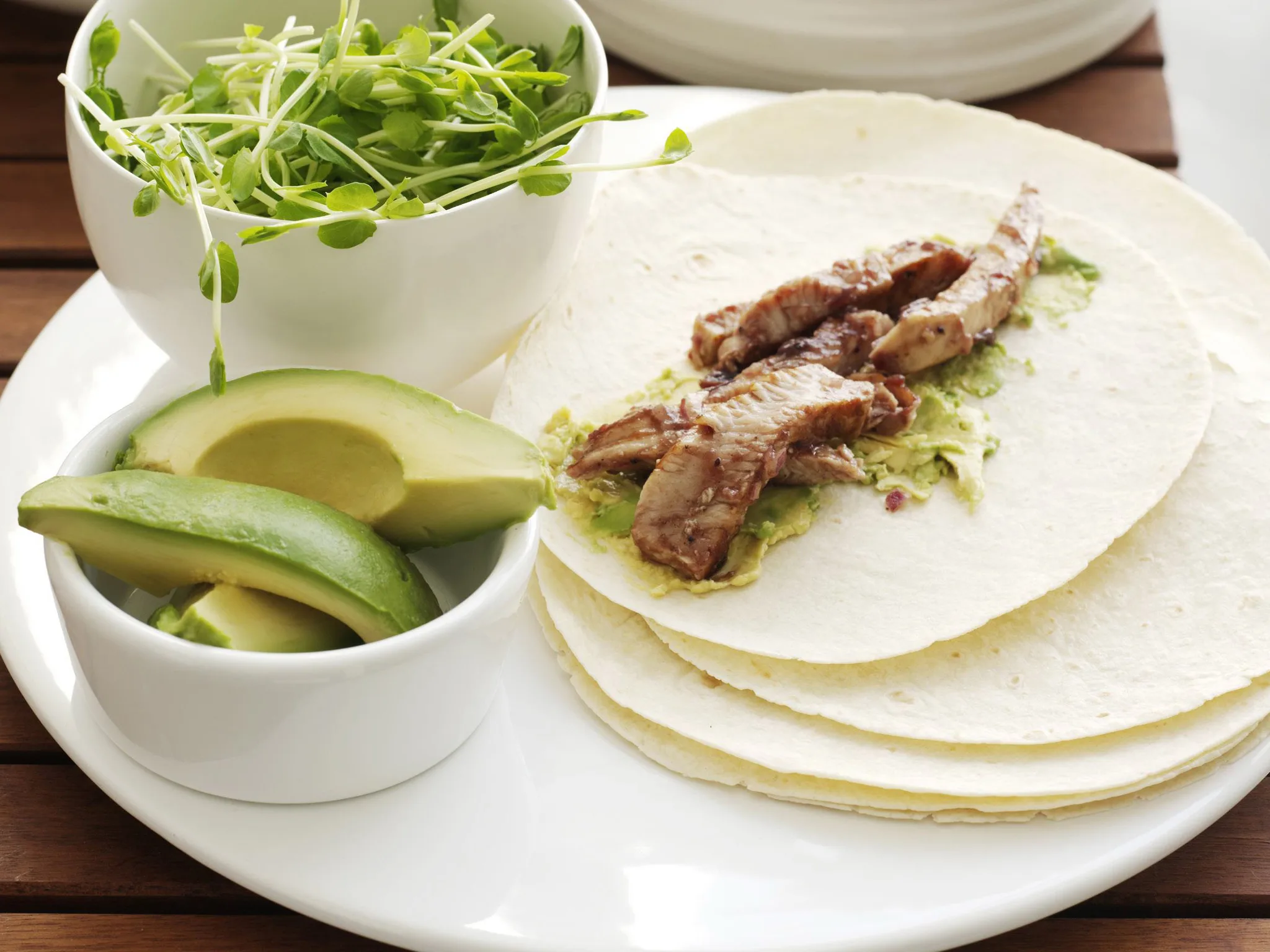 turkey, avocado and cranberry wraps