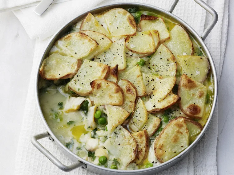 smoked haddock potato bake