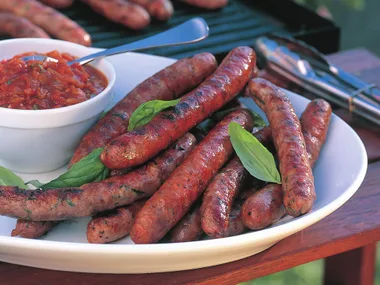 sausages with tomato relish