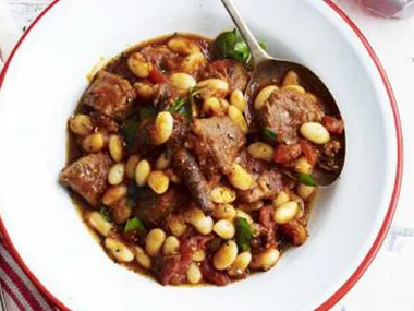 goat and haricot bean casserole