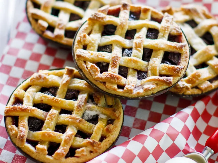 cherry  pies with orange cream Cheese  pastry