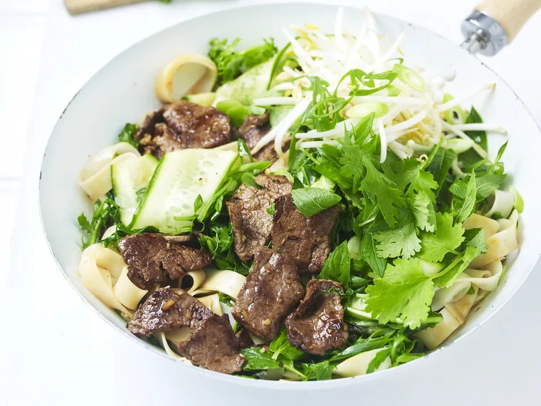 beef and noodle stir-fry