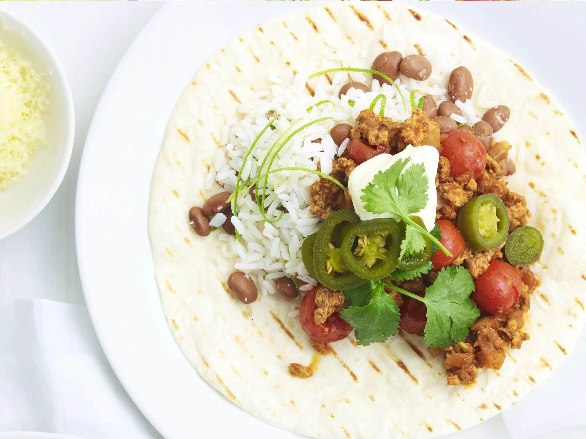 pork and bean burritos