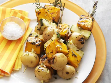 rosemary vegetable skewers