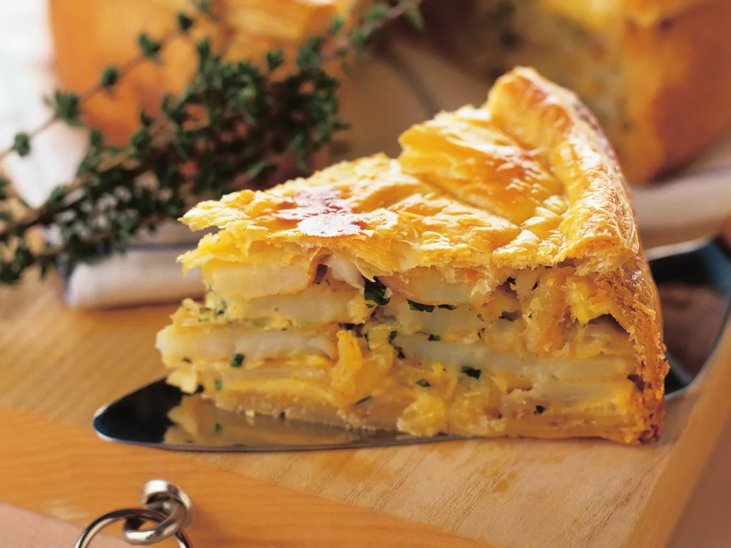 potato and herb pie