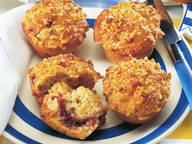 cranberry and camembert muffins