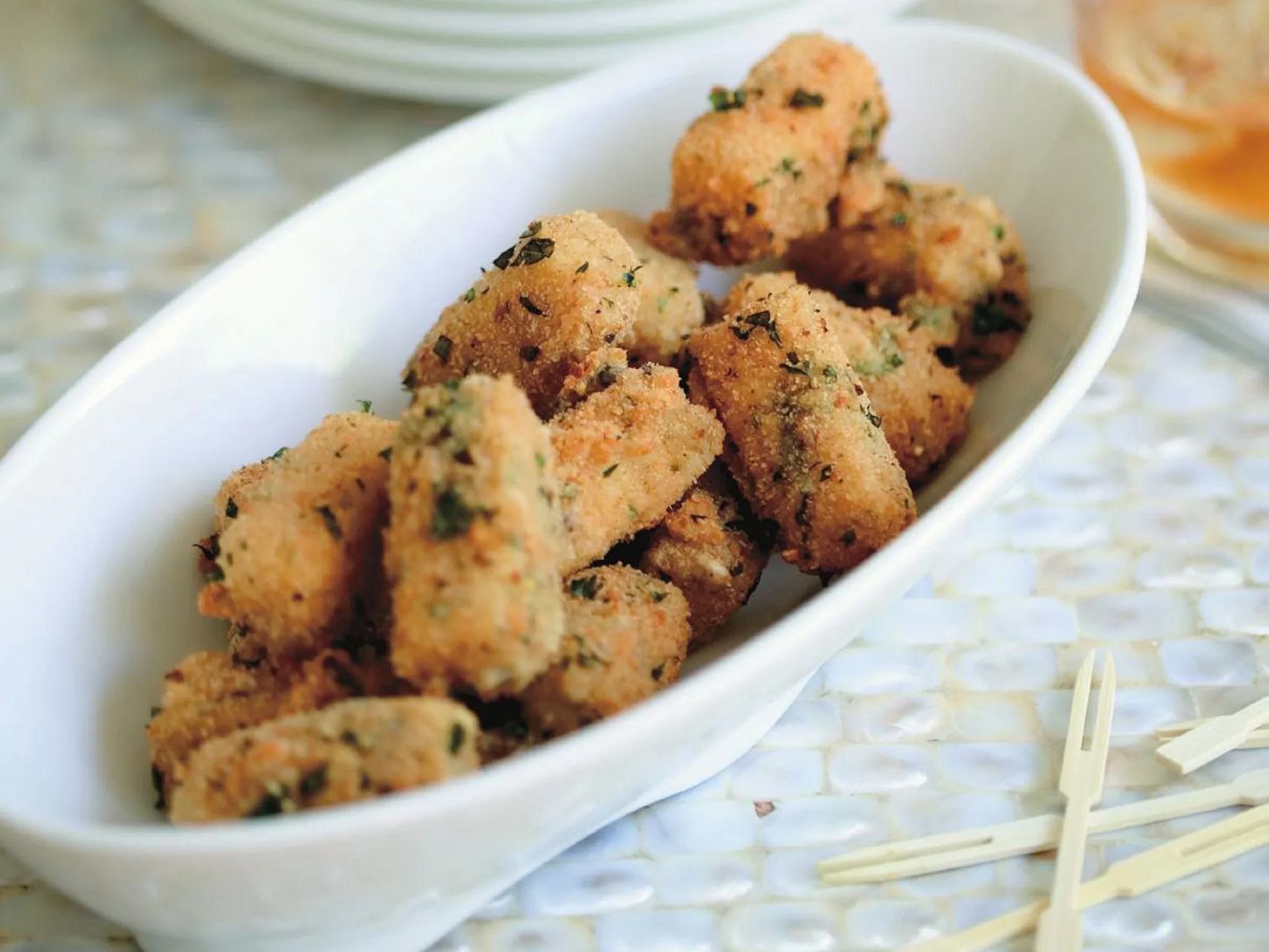 deep-fried fontina bites