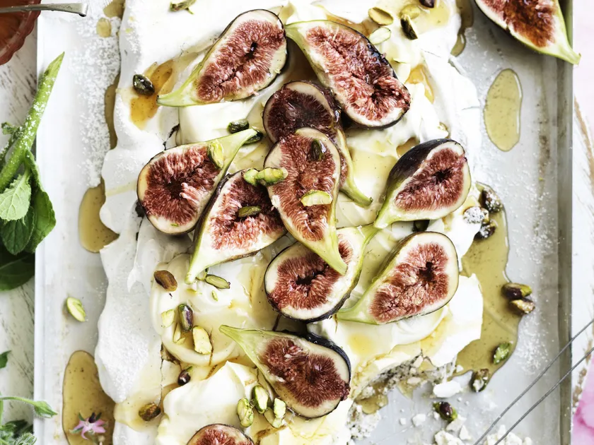 Meringue with syrup-soaked figs | Women's Weekly Food