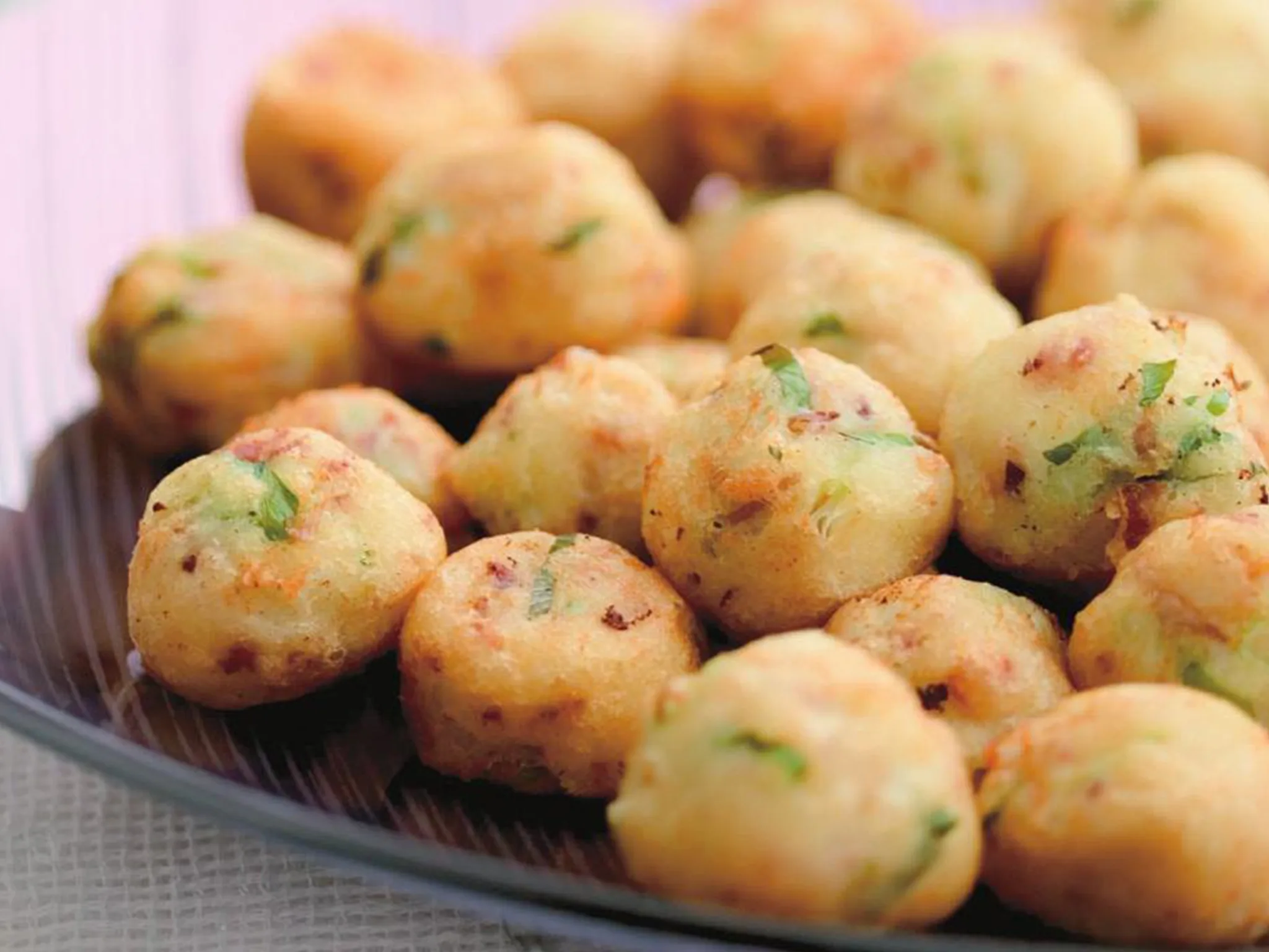 potato and goat cheese puffs