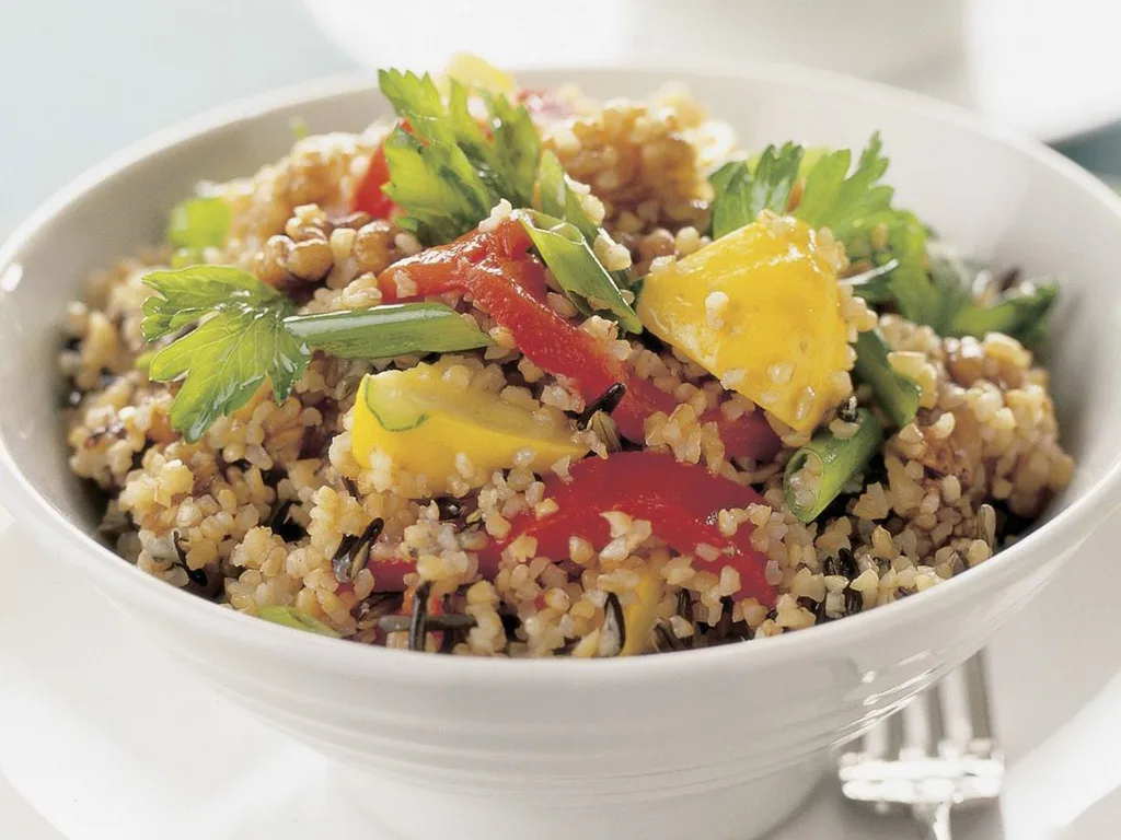 burghul and wild rice salad