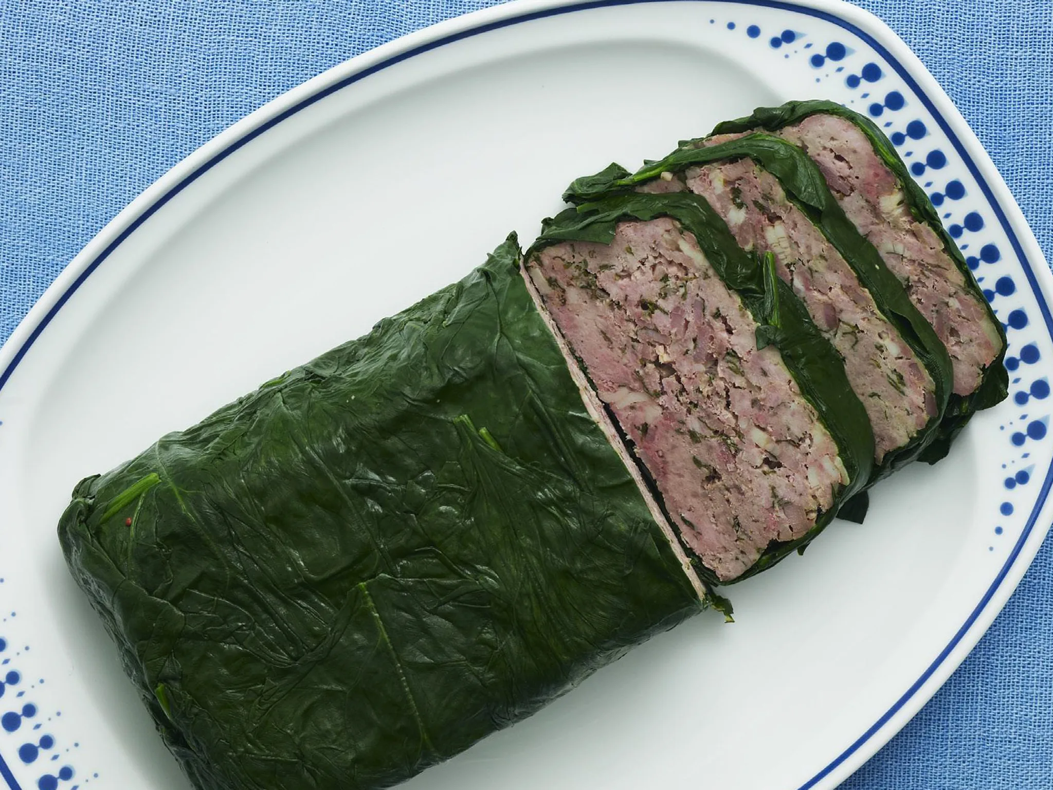 farmhouse terrine with spinach