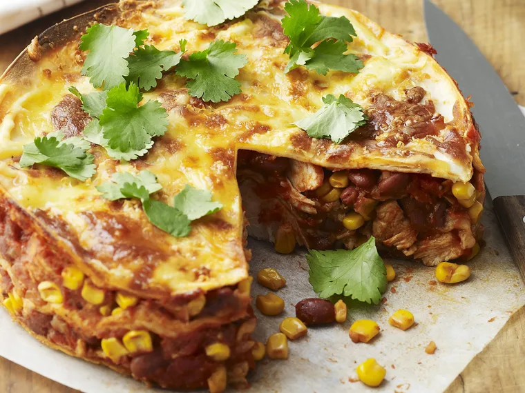 mexican chicken tortilla bake