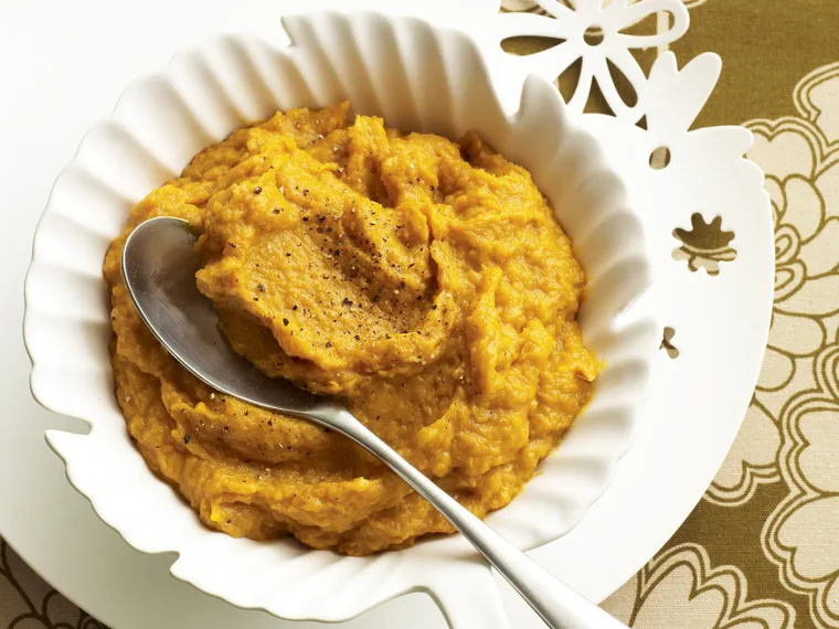 Roast pumpkin and ginger mash