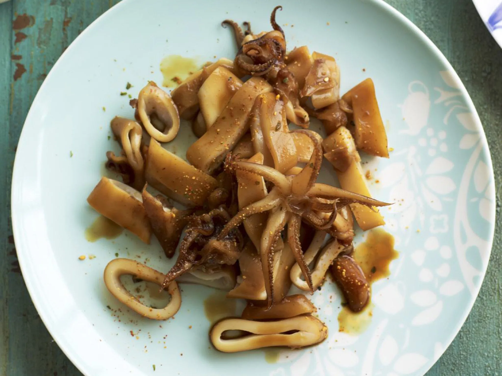 Grilled squid