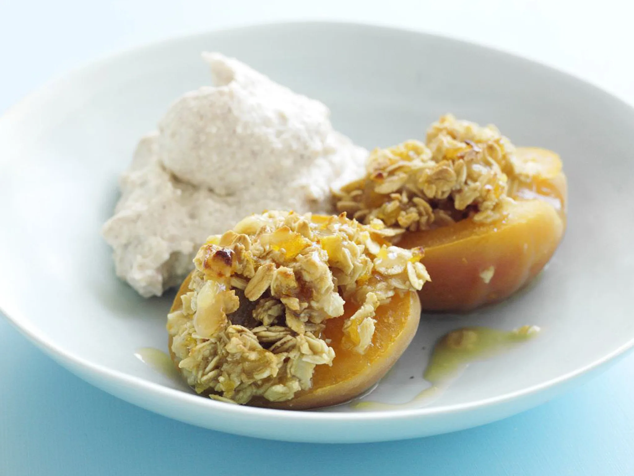 APRICOTS WITH SPICED RICOTTA