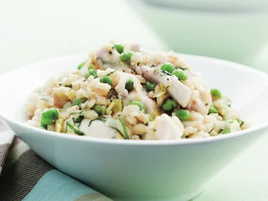 BARLEY RISOTTO WITH CHICKEN AND TARRAGON