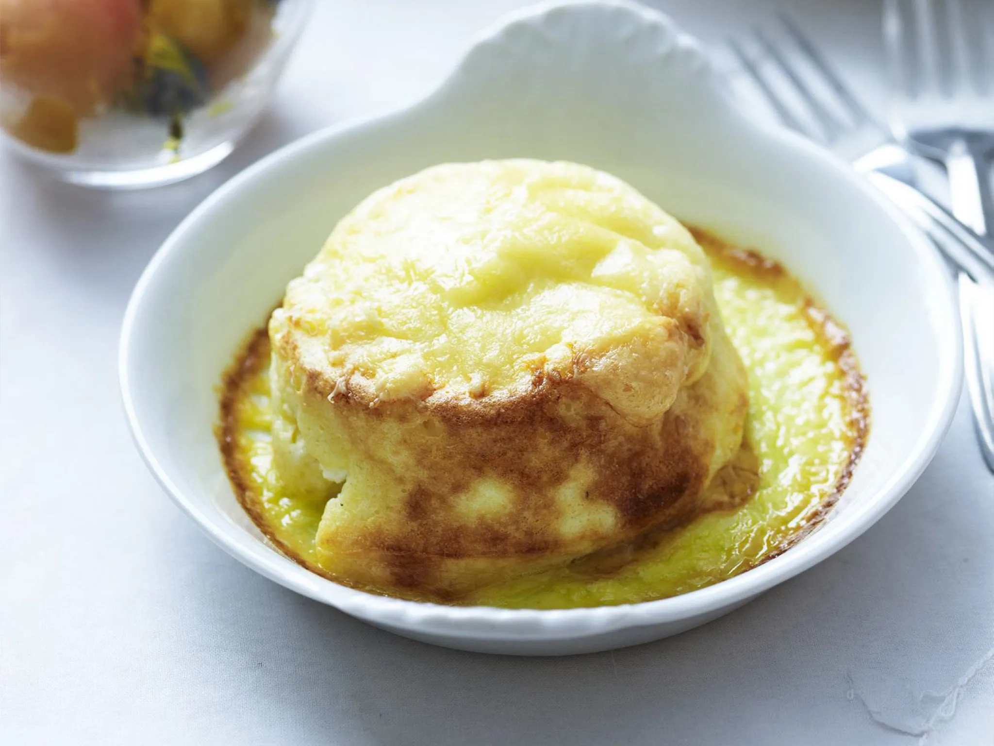 goat's cheese soufflé
