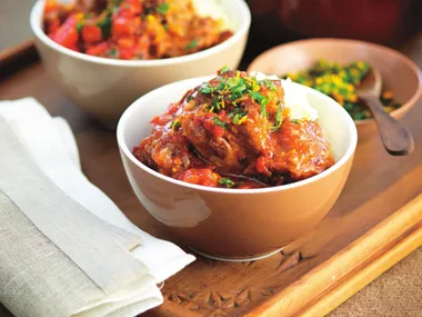 Braised oxtail with orange gremolata