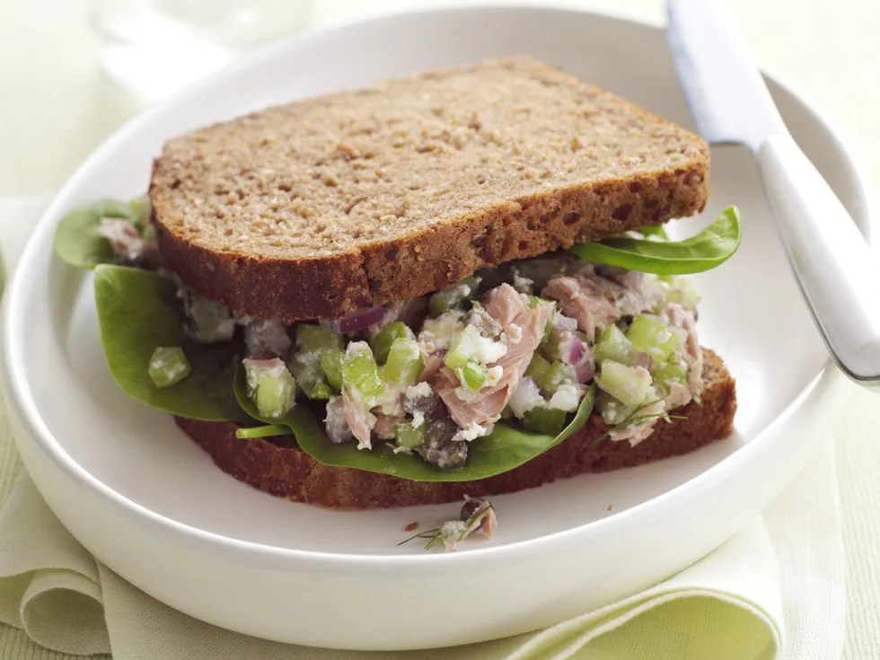 tuna, celery & dill sandwich