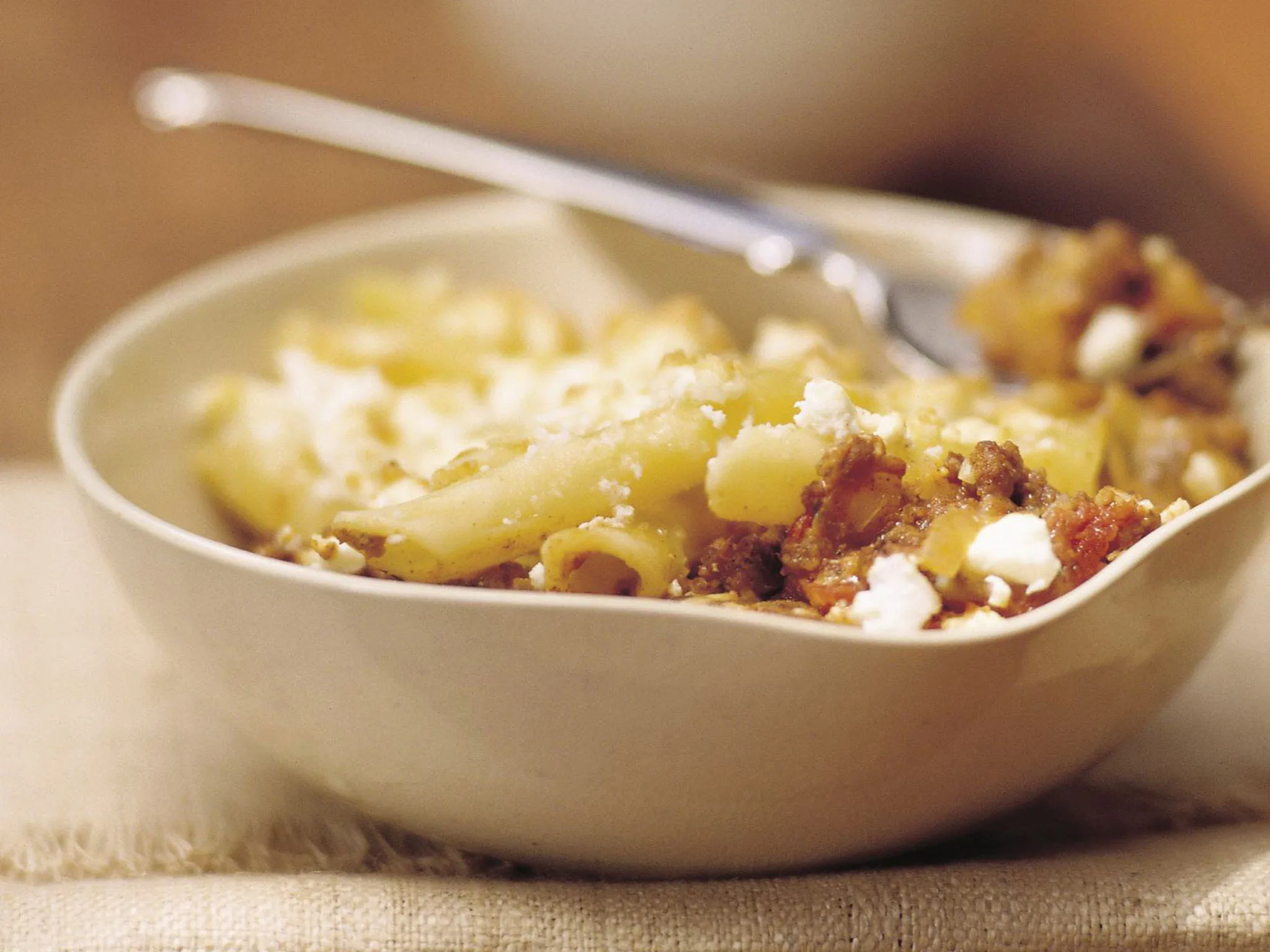 baked pasta with lamb