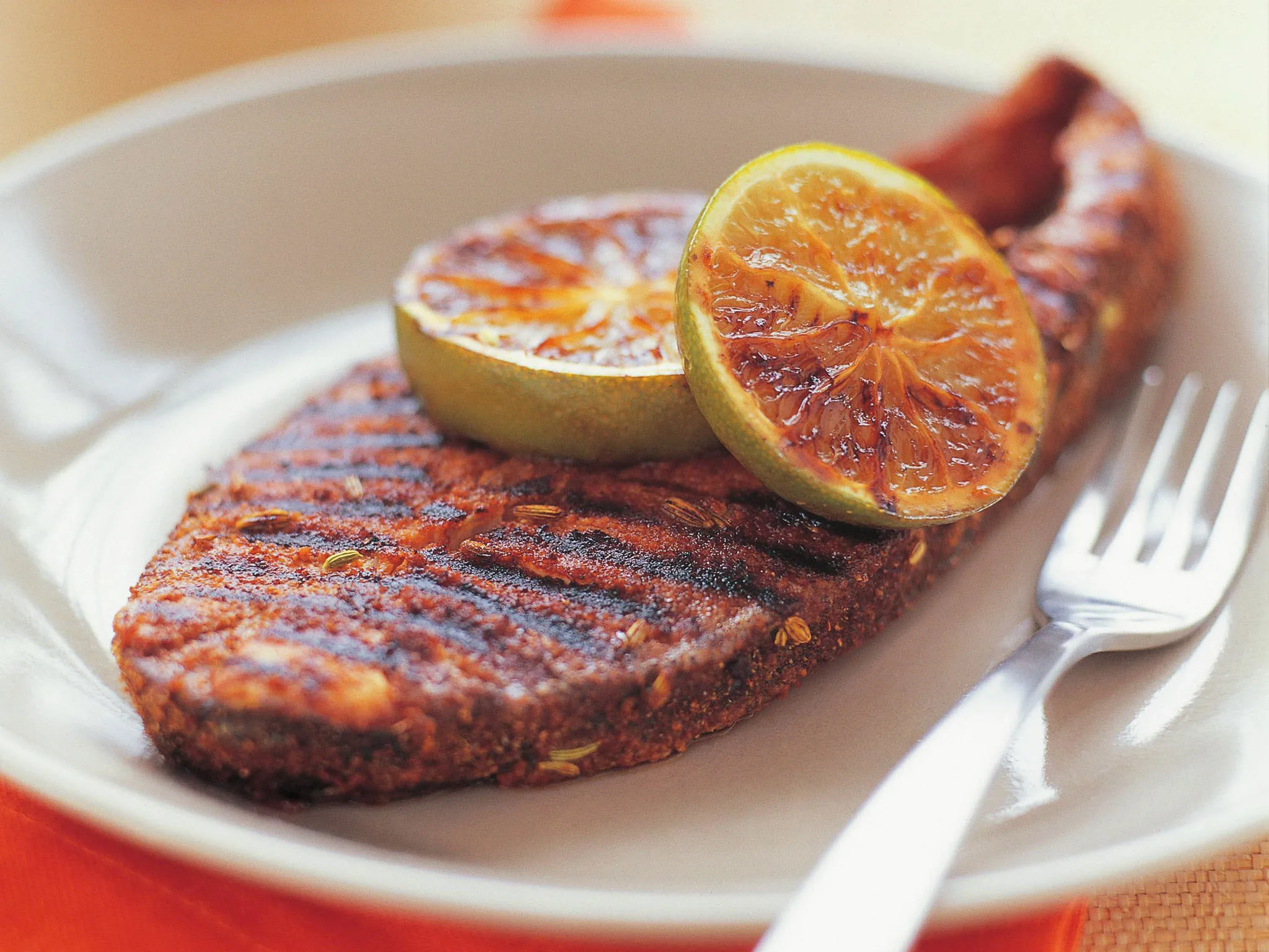 Cajun fish with lime