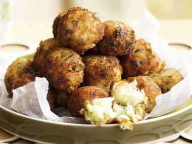cod and olive fritters