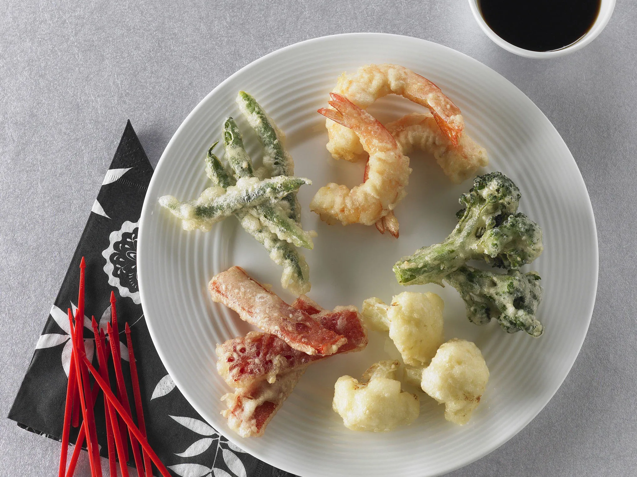 tempura with ponzu dipping sauce