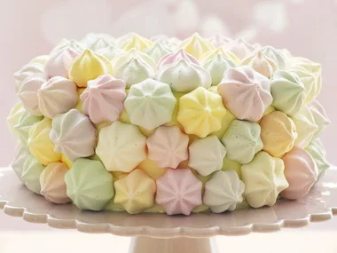 whimsical meringue cake