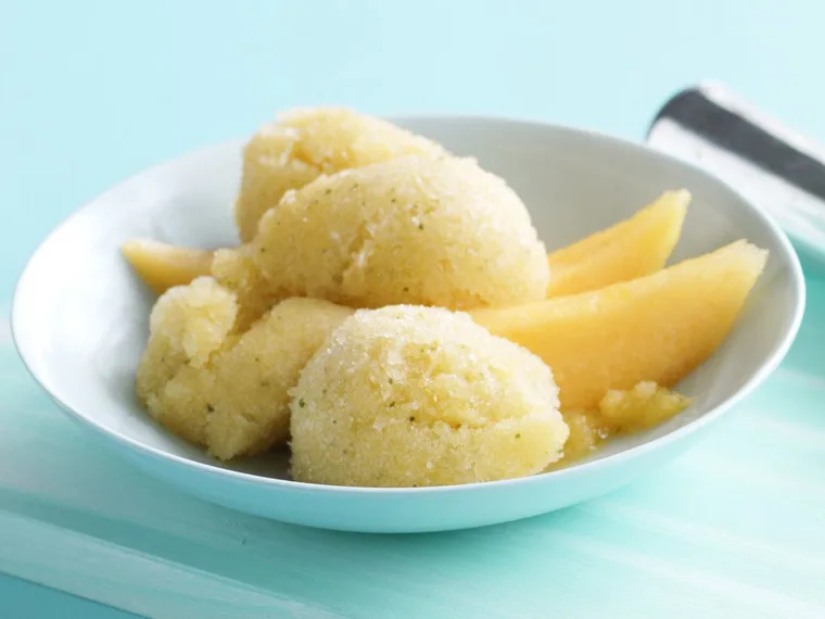 ROCKMELON AND BASIL SORBET