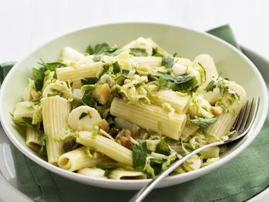 pasta salad with brussels sprouts