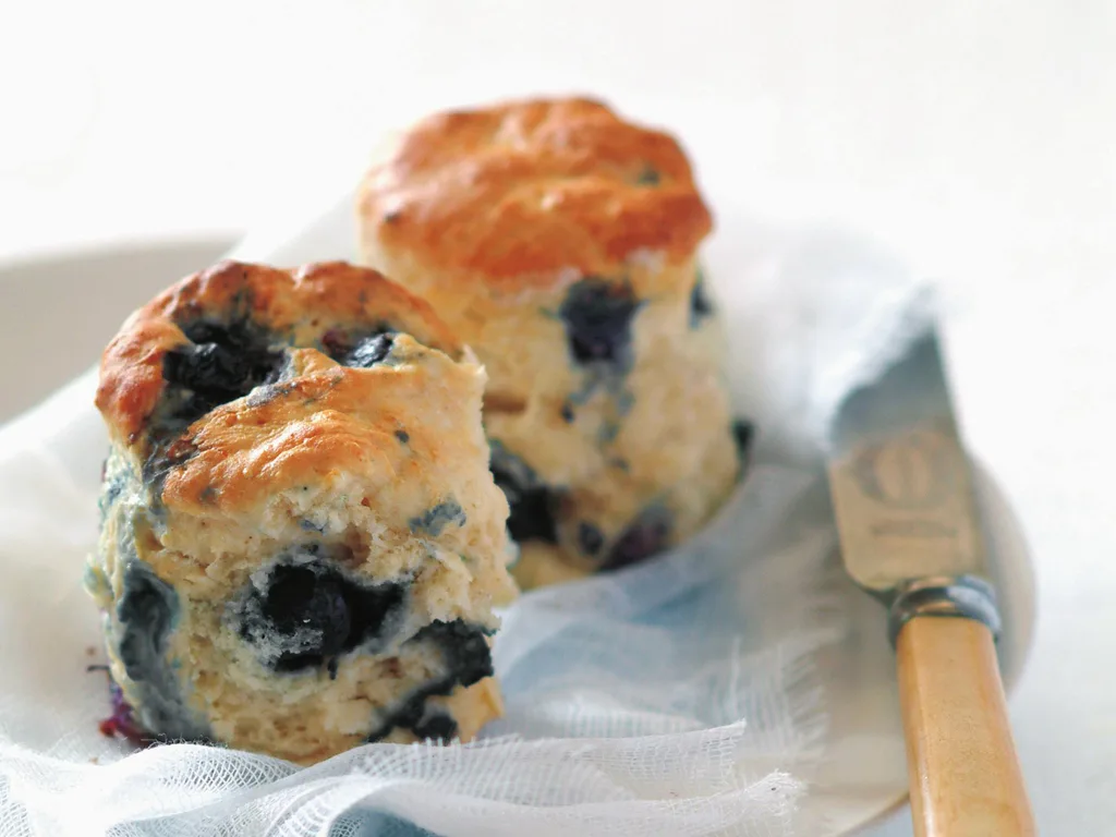 Blueberry ginger scones